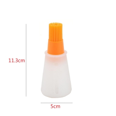 Picture of 1 Pcs Portable Silicone Oil Bottle with Brush Grill Oil Brushes Liquid Oil Pastry Kitchen Baking BBQ Tool Kitchen Tools for BBQ