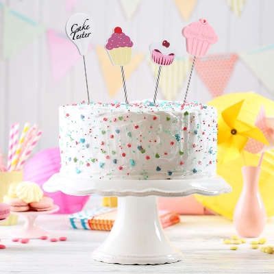 Picture of Cake Tester Stick Metal Reusable Baking Tester Cake Testing Needles Stainless Steel Cakes Tools