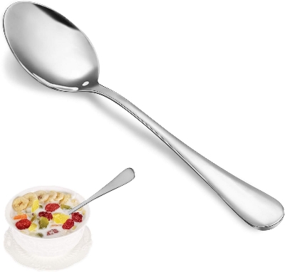 Picture of cha-camoch Stainless Steel Tea Spoon Set/SS Spoon With Ceramic Design Plastic Handel (6 pcs set)