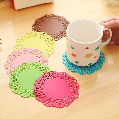 Picture of Round Non-Slip Heat Resistant Silicone Table Mat 1pcs (Multicolored