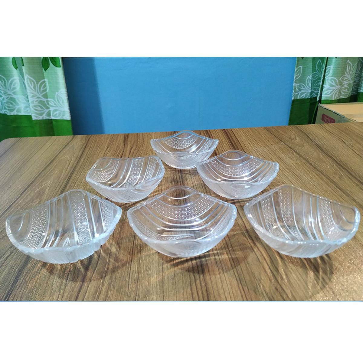 Picture of 6 Pcs Crystal Glass Firni Set & Bati Set, Bow Set 6pcs - Soup & Firni Bati - MNB142