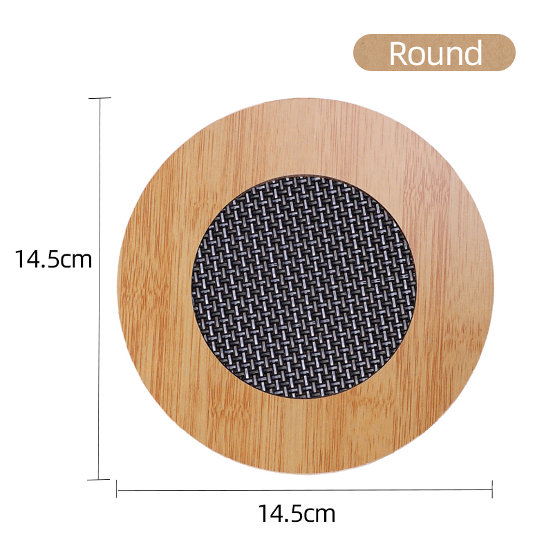 Picture of Dinning Table Mat/Wooden Nonslip Heat Pad For Kitchen round
