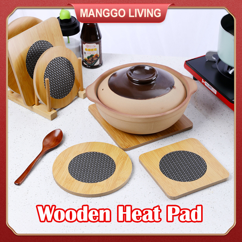 Picture of Dinning Table Mat/Wooden Nonslip Heat Pad For Kitchen round