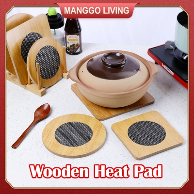 Picture of Dinning Table Mat/Wooden Nonslip Heat Pad For Kitchen round