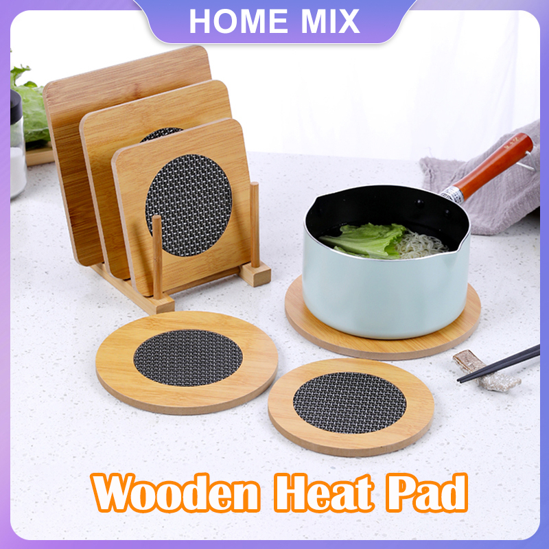 Picture of Dinning Table Mat/Wooden Nonslip Heat Pad For Kitchen round