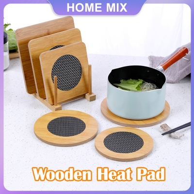 Picture of Dinning Table Mat/Wooden Nonslip Heat Pad For Kitchen round