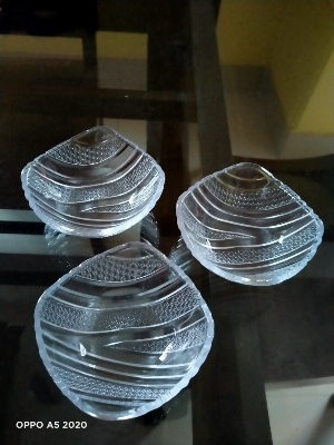 Picture of Glass Firni Set 6 Pcs Crystal  & Bati Set, Bow Set 6 pcs - Soup & Firni Bati - MNB142