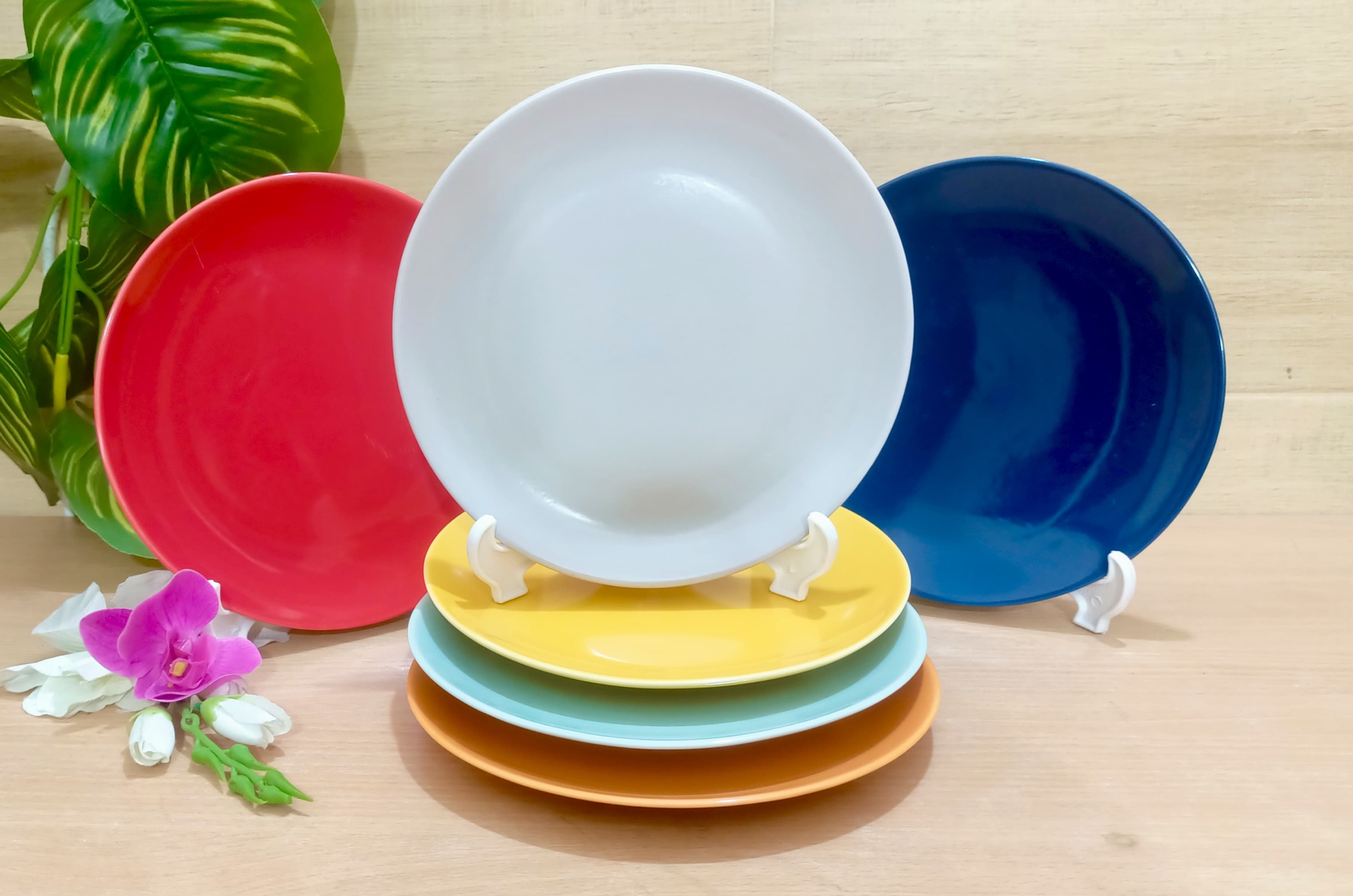 Picture of 1/6 piece  ceramic Snack Dessert Fruit Plates Porcelain ceramic nastar plate serving dish