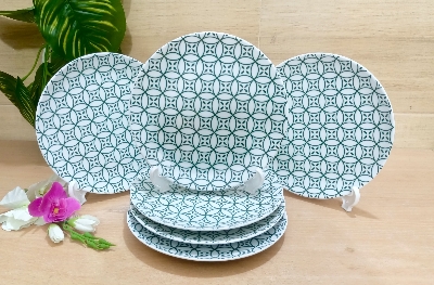 Picture of 1/6 piece  ceramic Snack Dessert Fruit Plates Porcelain ceramic nastar plate serving dish