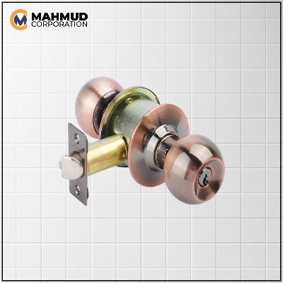 Picture of Stainless Steel Round/Mortise  Lock,COLOR-(AC),with 100%brass keys-IRANZO SPAIN