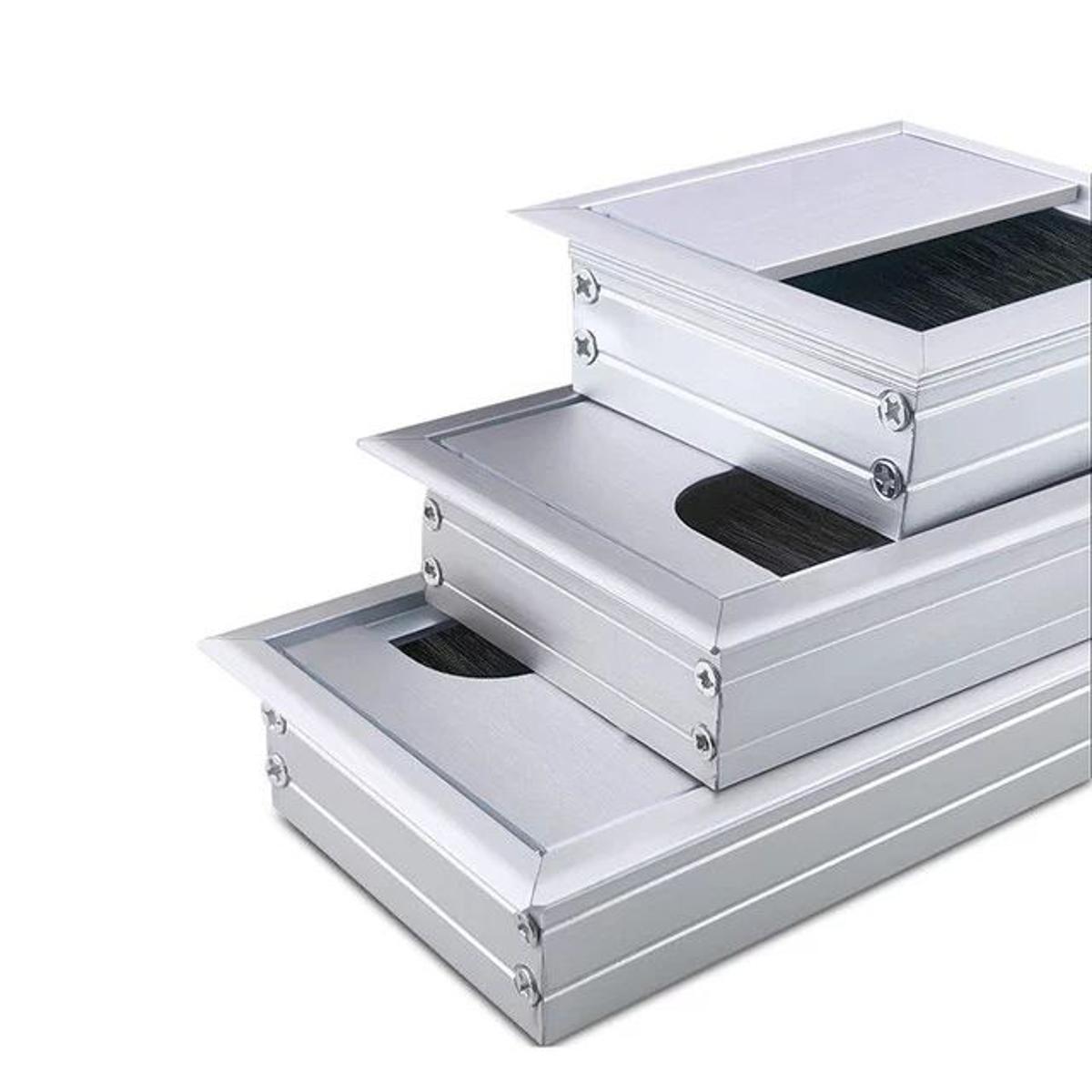 Picture of (3" ×11")Desk Cover Threading Box,Aluminium wire Cap-MHN