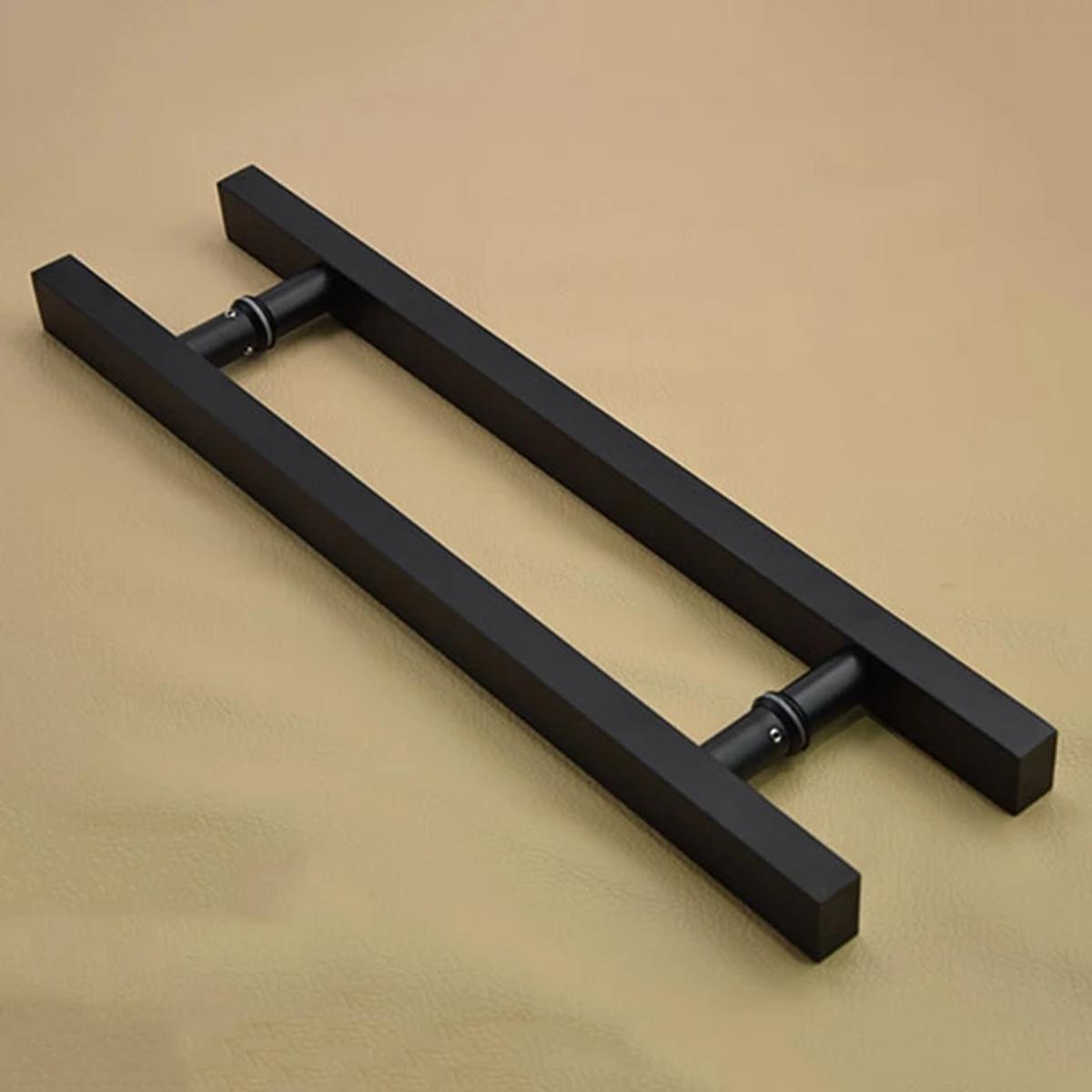 Picture of (1pair=2ps) Stainless Steel Glass&wood Door Handel 24"