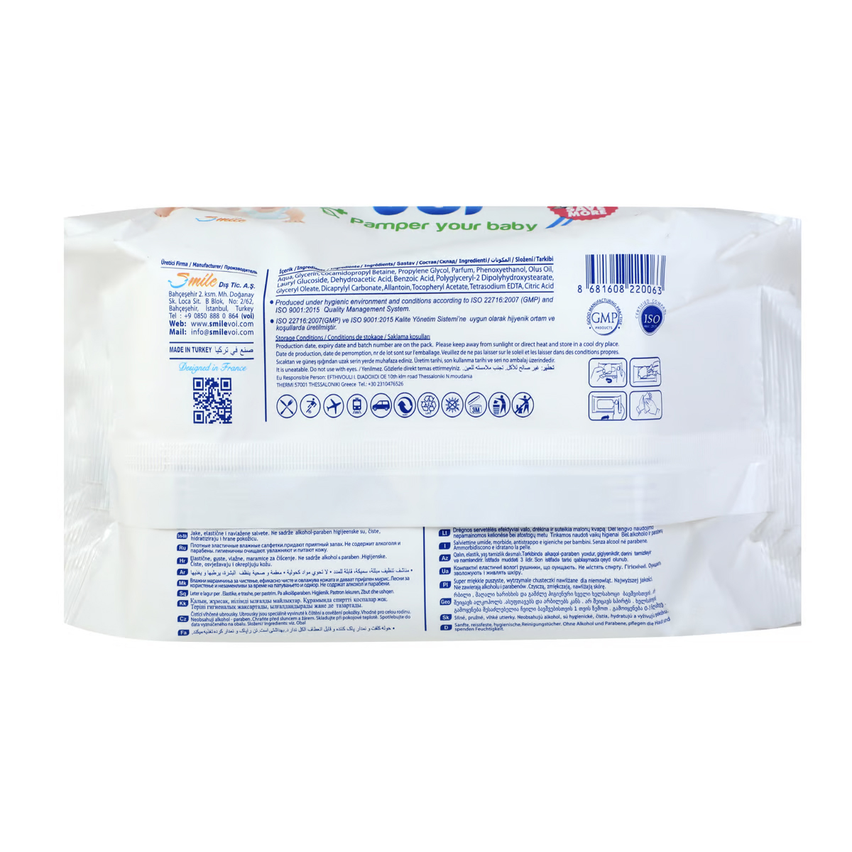 Picture of White Voi Wet Wipes For Baby-120pcs