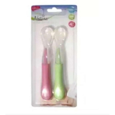 Picture of 2 Pcs New Safety Baby Feeding Spoon