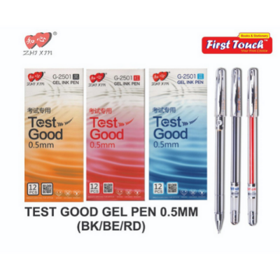 Picture of Test Good Gel Ink Pen 0.5mm 12 PCS or 6 Pcs -Black/Red/Blue