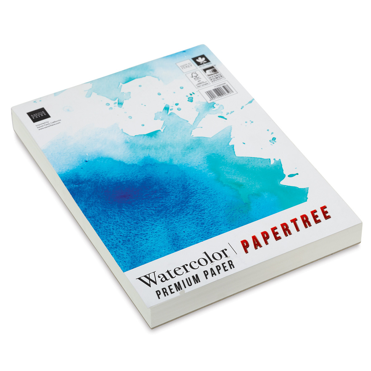 Picture of Handmade Paper Water & Acrylic Color Art card | 120gsm or 300 gsm 7.25 x 10.85 inch | Pack of 16 Pcs
