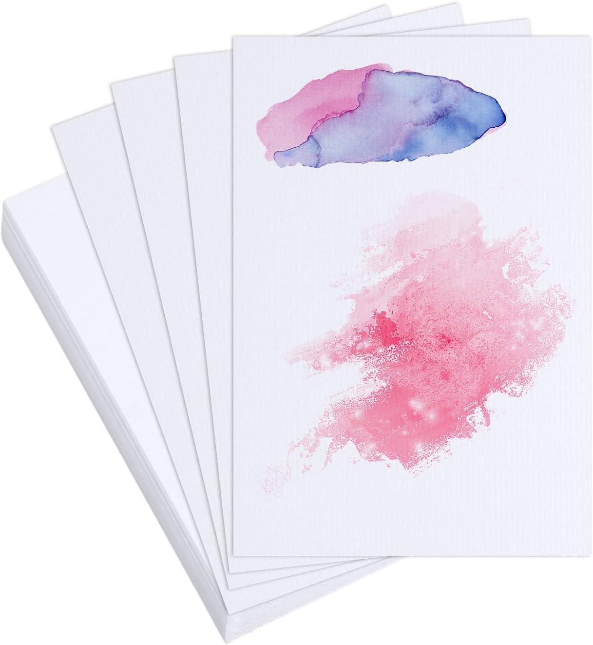 Picture of Cotton Water & Acrylic Color Art card | 120gsm or 300 gsm 7.25 x 10.85 inch | Pack of 16 Pcs