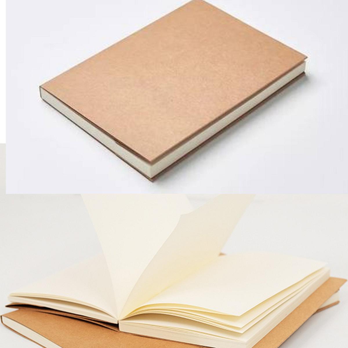 Picture of Papertree Brown cover Vintage Cartdige Paper Notebook Sketch pad | A5 Size ● 120 gsm paper ● Off white paper Fountain Pen Friendly ,Sketch,Drawing,Pen,Chrcoal, Pastel, Fine liner Drawing