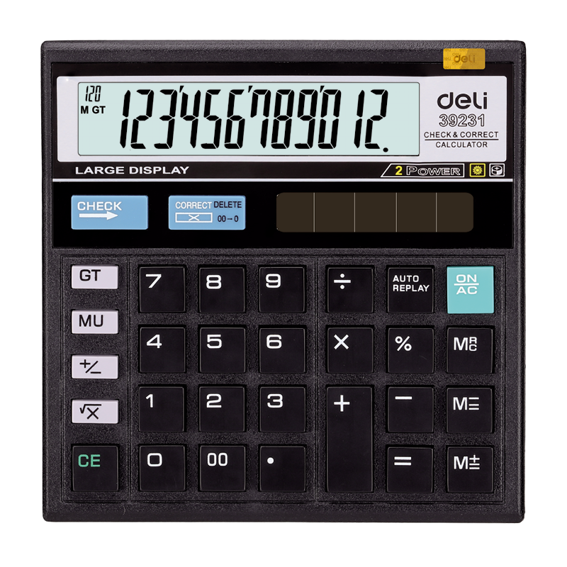 Picture of Deli E39231 Desktop Calculator 12 Digits dual Power
