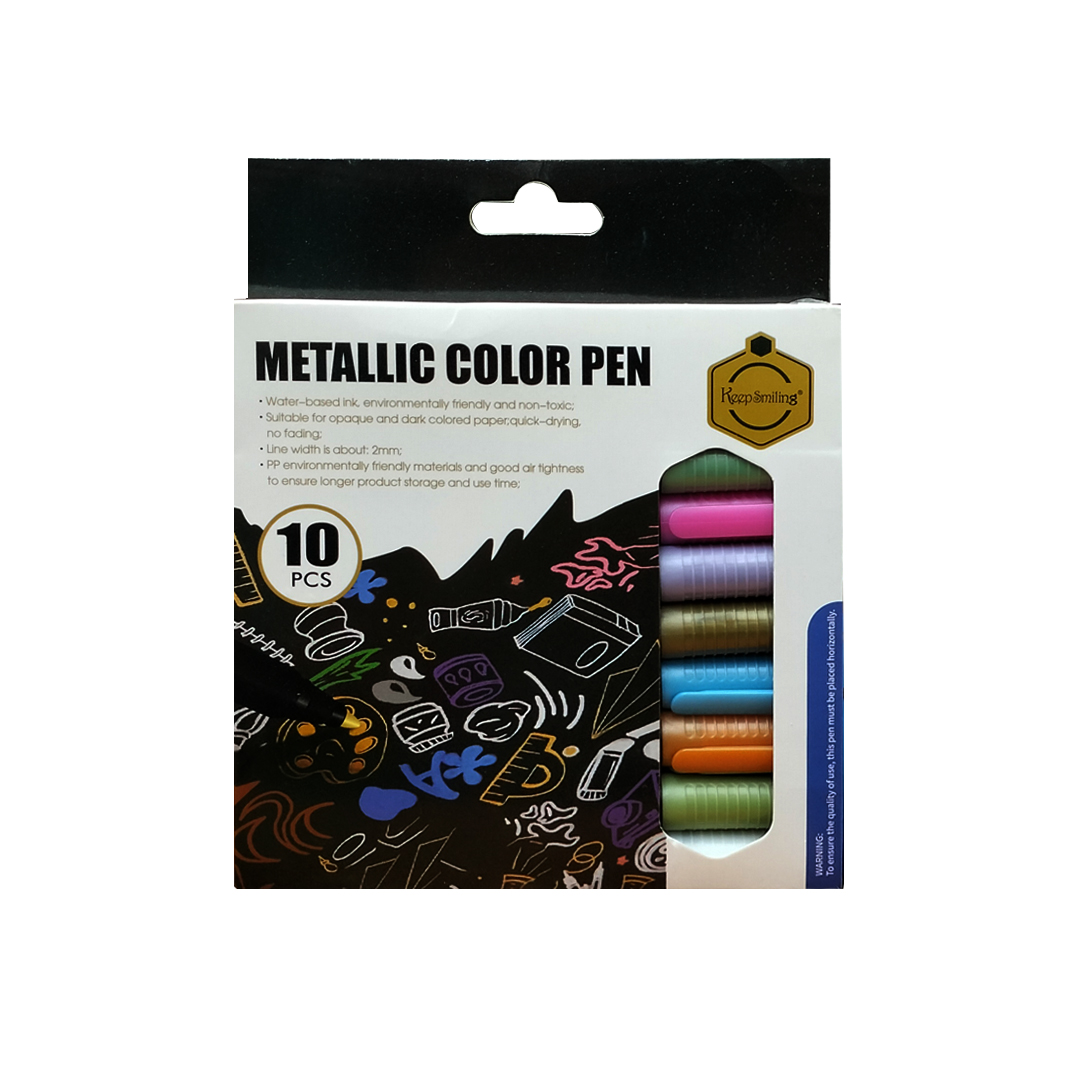 Picture of Keep Smiling Metallic Color Pen Pack of 10