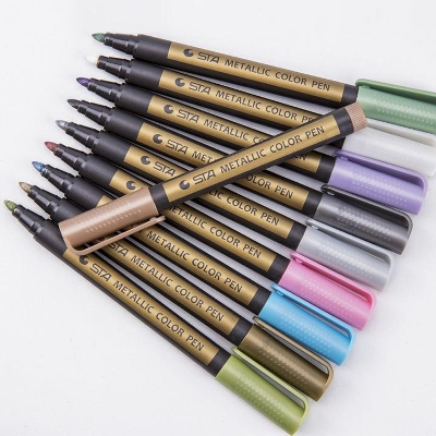Picture of Keep Smiling Metallic Color Pen Pack of 10