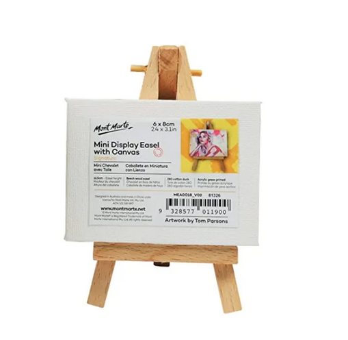 Picture of Mont Marte Mini Display Easel With Canvas - 6x8cm, 1pc