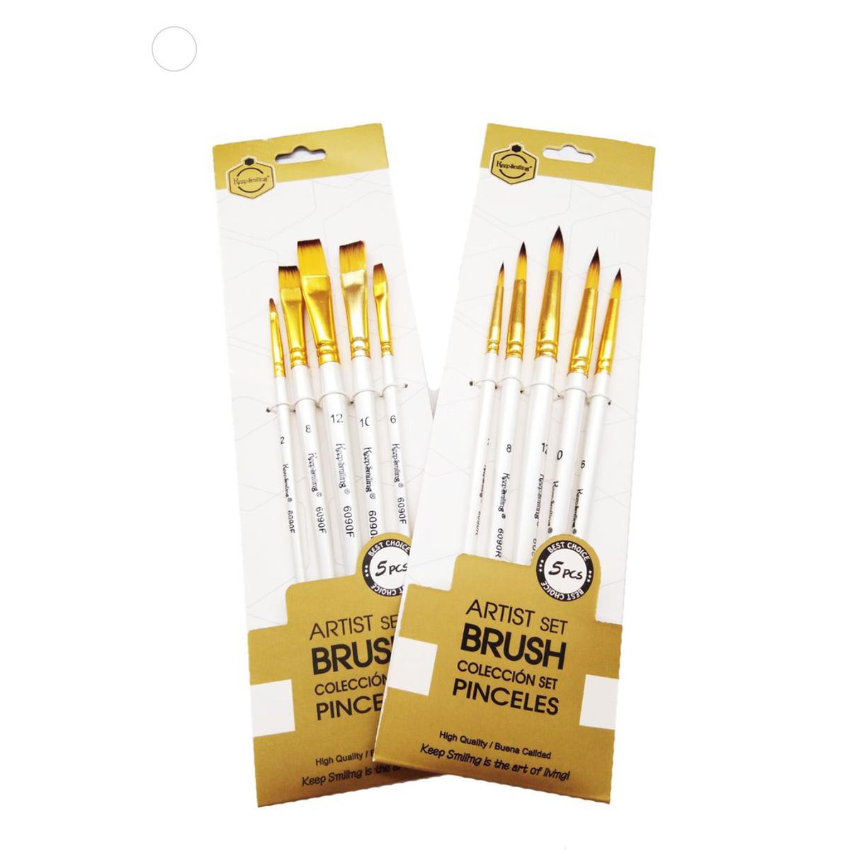 Picture of Keep Smiling 6090F Artist Brush Set 5 Pieces