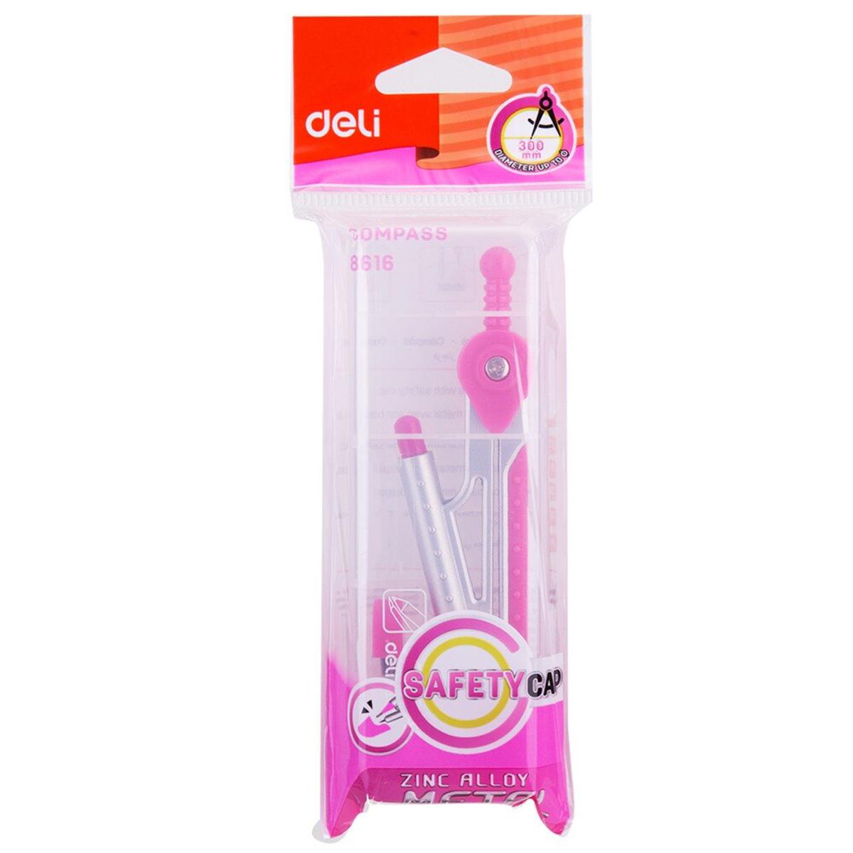 Picture of Deli E8616 School Compass With Mechanical Pencil & Lead
