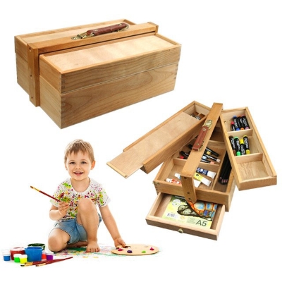 Picture of Mont Marte Multi-Purpose Art Box Wood Folding Paint Box
