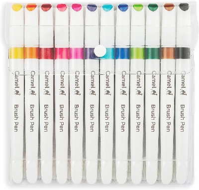 Picture of Camel Artist Brush Pen 12 Pcs ● Soft and flexible tip