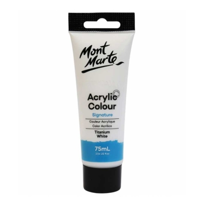 Picture of Mont Marte Acrylic Color Paint White 75ml Tubes