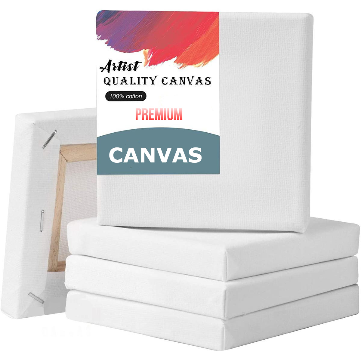 Picture of White Premium Canvas 6 X 6 Inch -4 Pcs