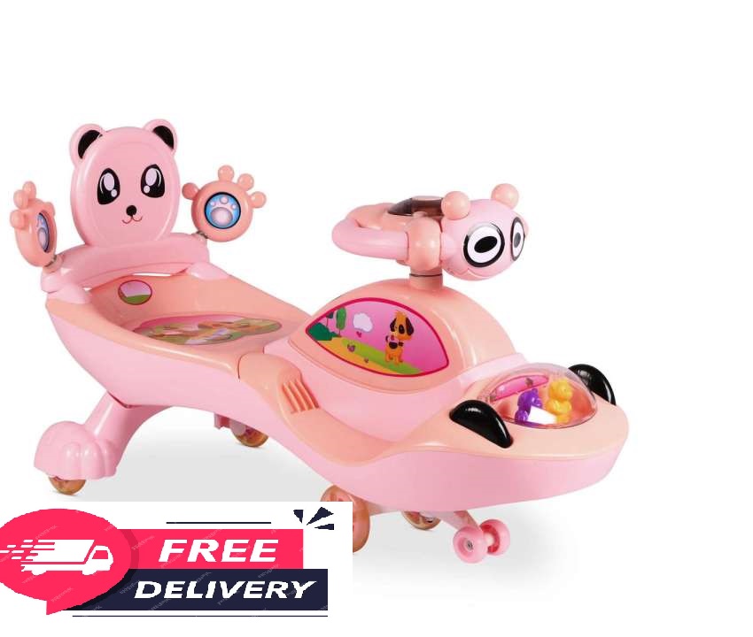 Picture of Specifications of Twist And Ride Panda Swing Car, Auto Car For Kids With Light and Music, No Batteries, No Paddle