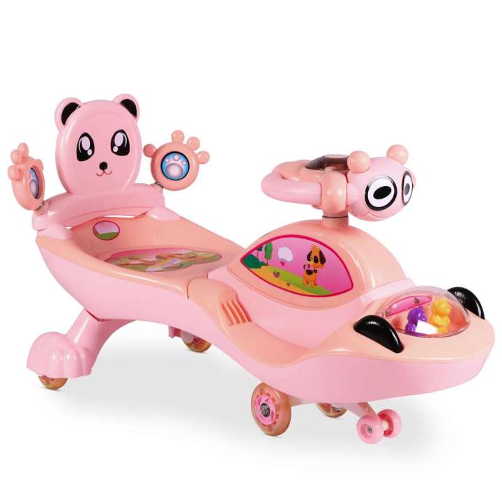 Picture of Specifications of Twist And Ride Panda Swing Car, Auto Car For Kids With Light and Music, No Batteries, No Paddle