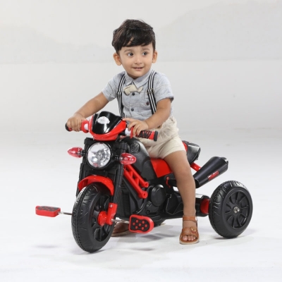 Picture of RED Commanddo Bike- Tricycle For Baby & Kids With Music