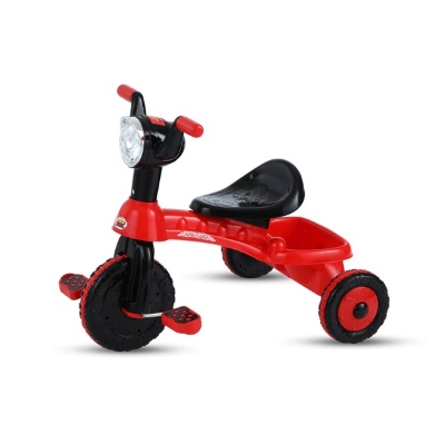 Picture of Road Master Tricycle Red & Black / White & Cyan Blue Music and Light For Baby Bike
