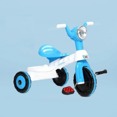 Picture of Road Master Tricycle Red & Black / White & Cyan Blue Music and Light For Baby Bike