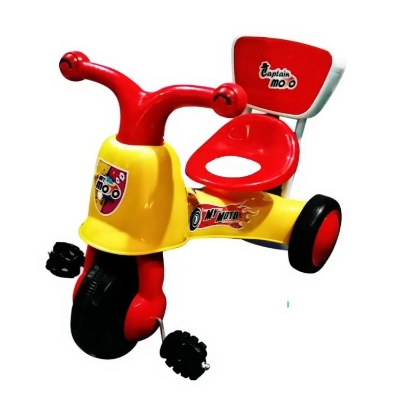 Picture of Captain Moto / My Moto Bike Kids Tricycles Trolley - Pink And Yellow For Baby