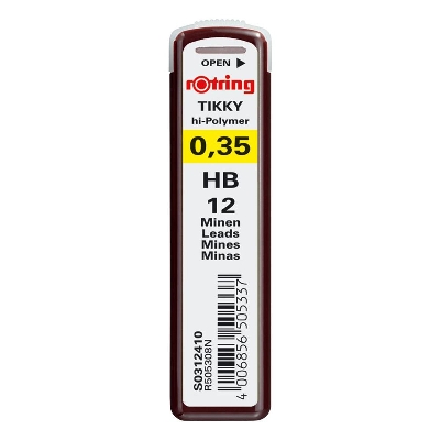 Picture of rOtring High-polymer fine leads 0.35 HB