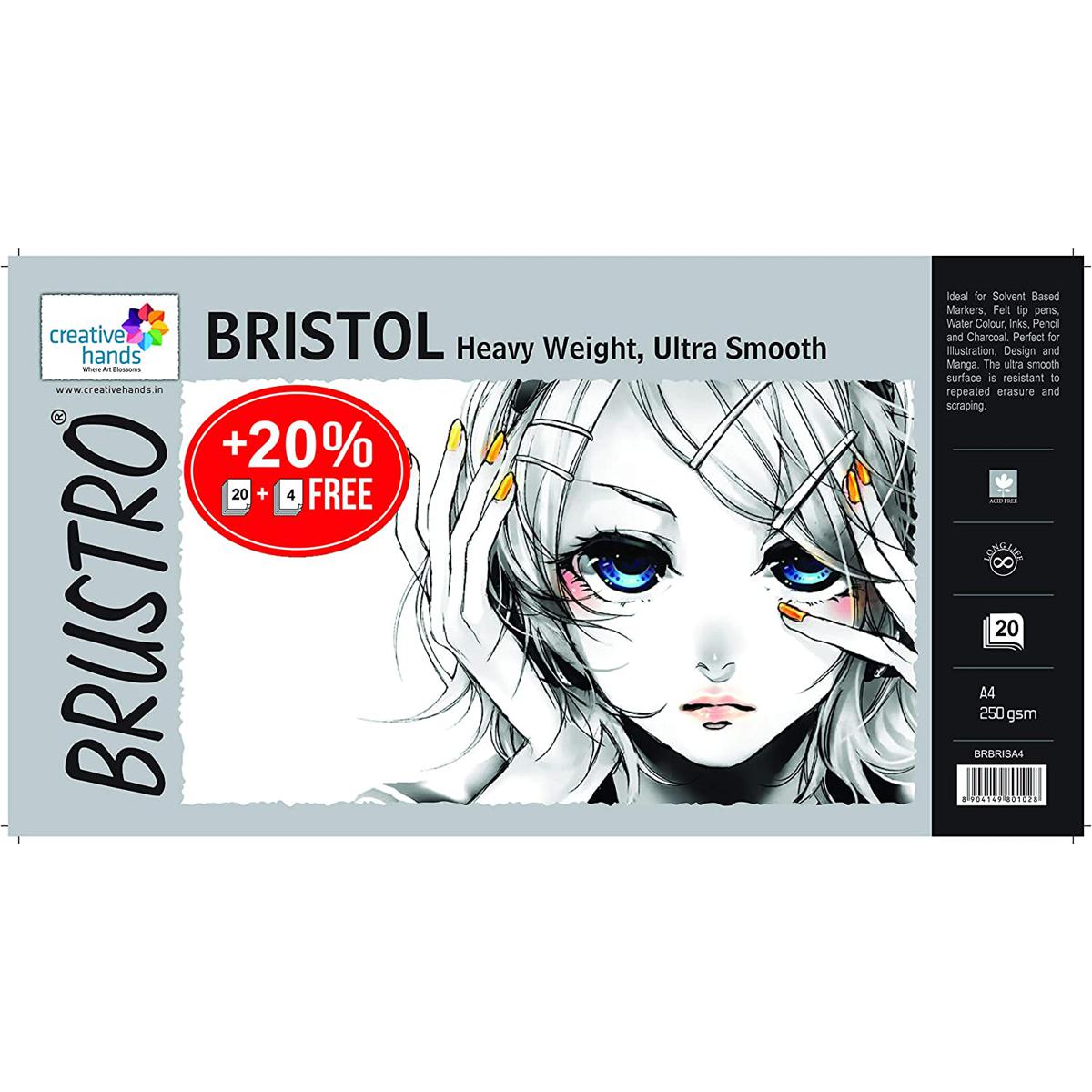 Picture of Brustro Heavy weight ultra smooth paper  A4
