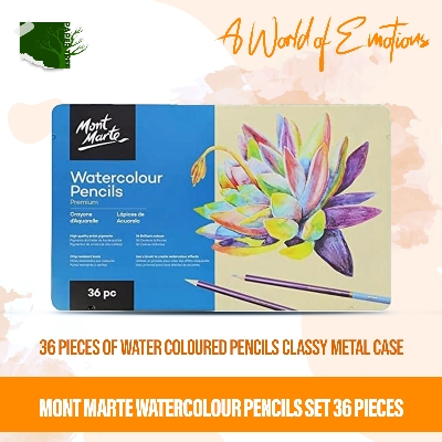 Picture of Mont Marte Watercolour Pencils Set  36 Pieces