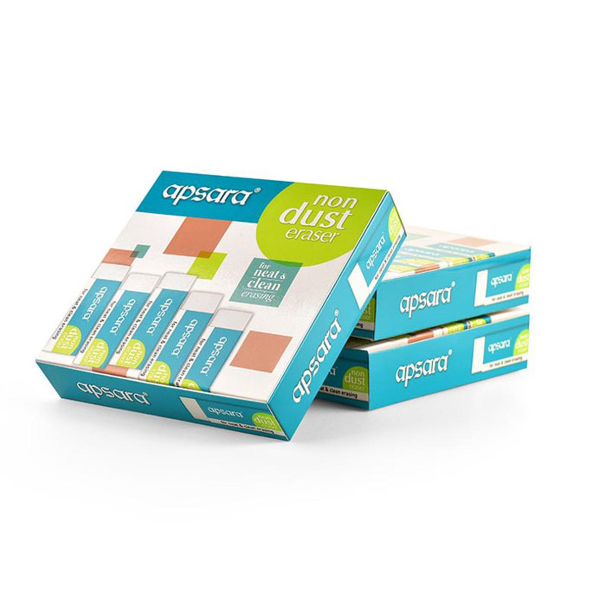 Picture of Apsara Non dust eraser  20 Pcs pack