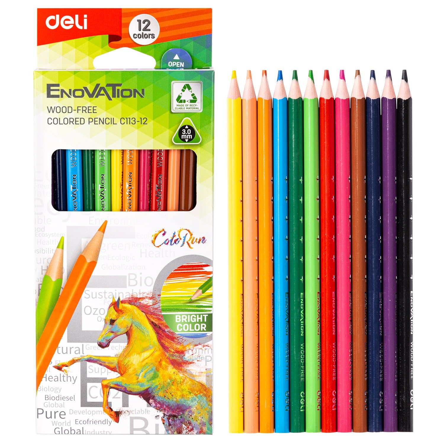 Picture of Deli EC114-12 Enovation Color Pencil 12 Pcs