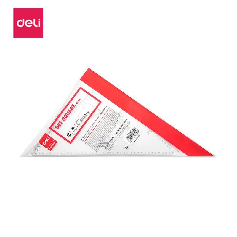 Picture of Deli E6445 Set Square Transparent (45 Cm)
