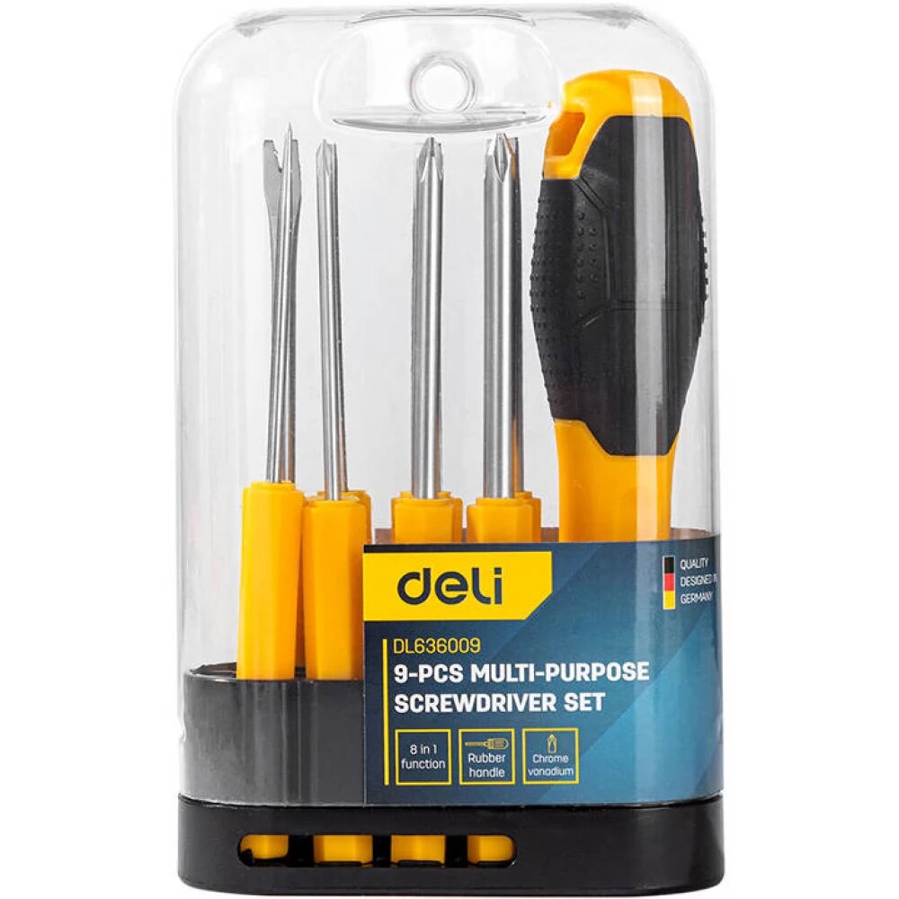 Picture of Deli Tools EDL636009 9-piece Screwdriver Set