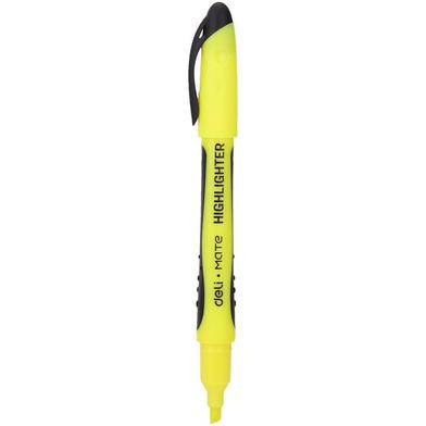 Picture of Deli EU35170 Ball pen style Mate Highlighter Yellow