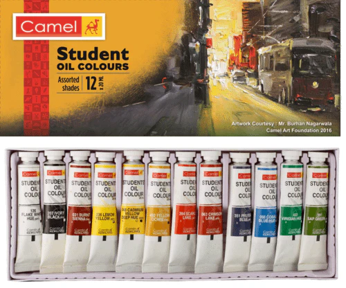 Picture of Camel Student Oil Color  20ml Tubes, 12 Shades