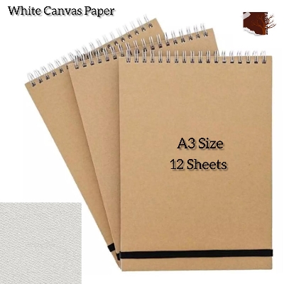 Picture of A3 Size canvas pad for water acrylic and gouace painting