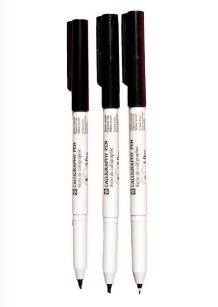 Picture of Sakura Pigma Calligraphy Pen (1.0mm+2.0mm+3.0mm)
