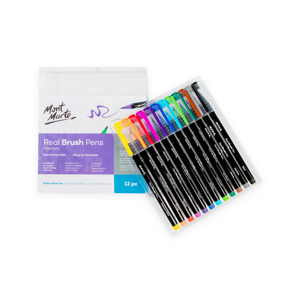 Picture of Mont Marte Real Brush Pens 12pc
